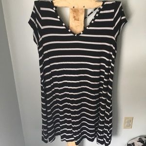 Lane Bryant Criss Cross Back V-Neck Dress